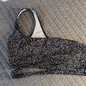 Cute one shoulder bikini top